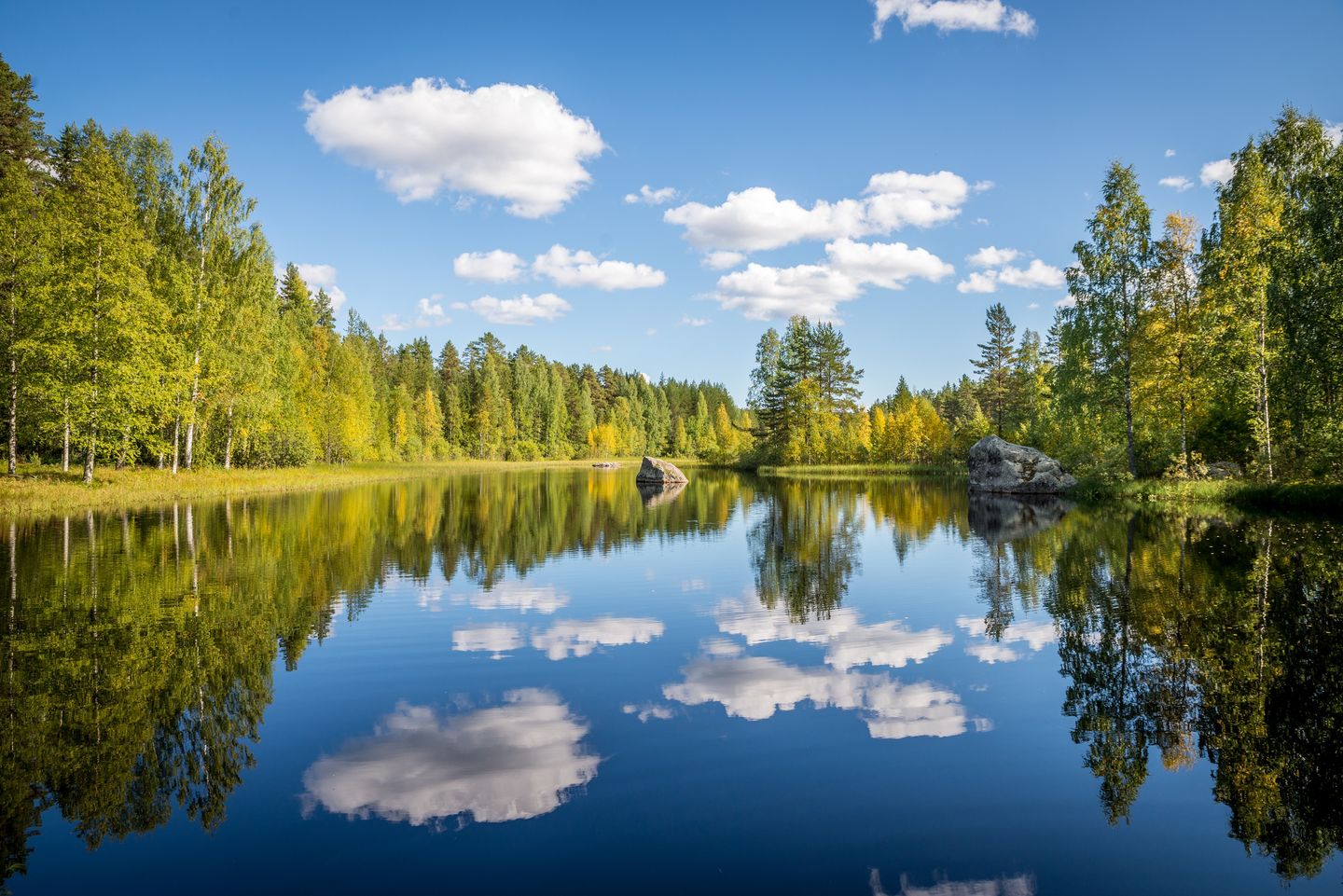 kesäinen järvimaisema